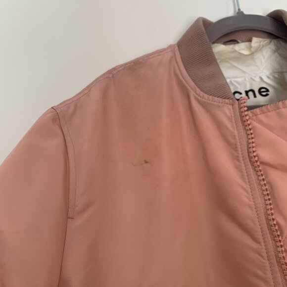 Acne Studios Bomber Jacket Dusty Rose Pink - Picture 10 of 12